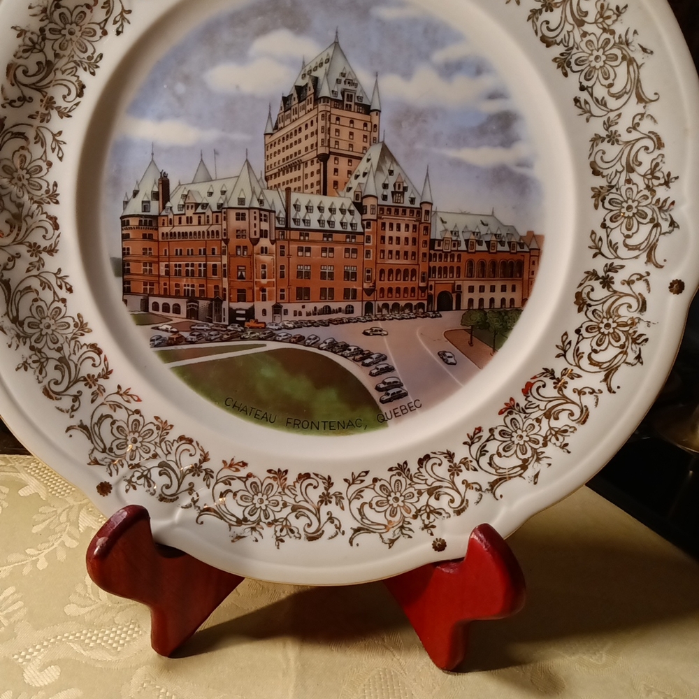 Decorative Plate with Chateau Frontenac Design